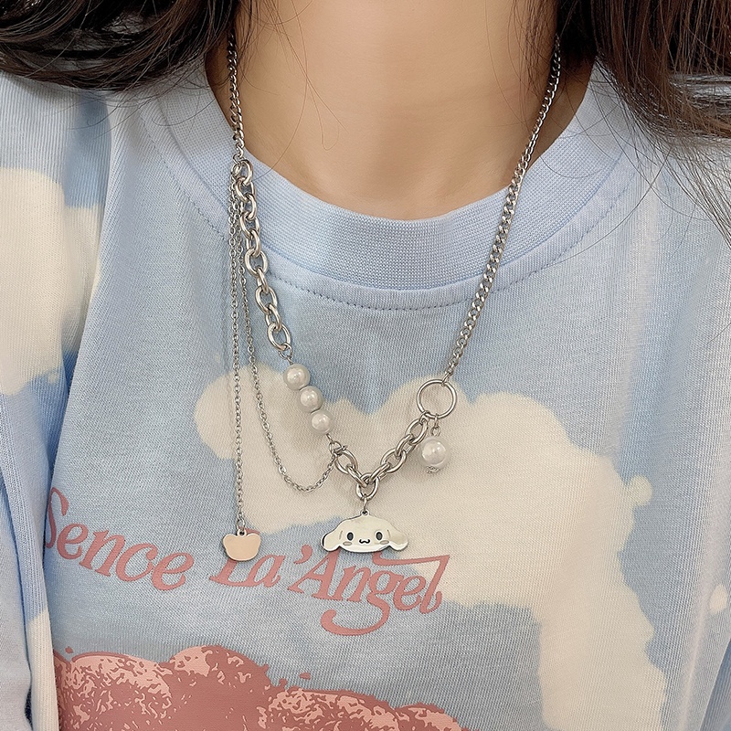 Vòng cổ Mặt Trái Tim Đính Đá Ngọt Ngào