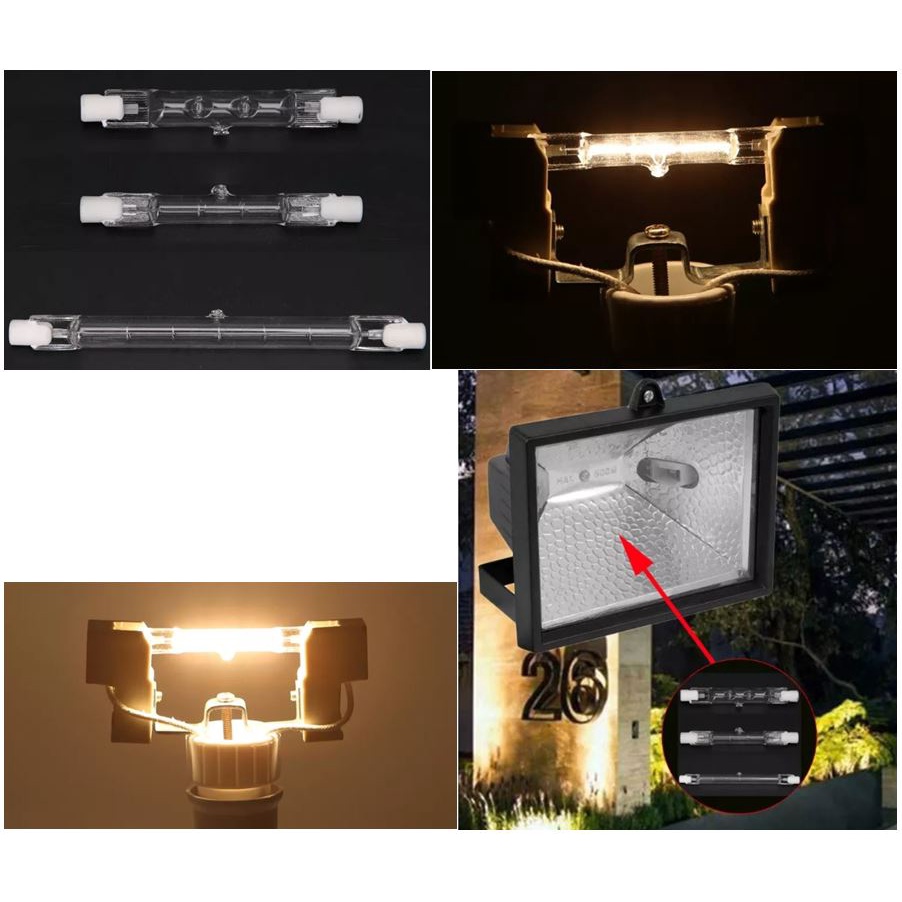 Bóng đèn Halogen cao áp R7S  110V/220V 500W/1000W - Tungsten halogen lamps R7S 110V/220V 500W/1000W