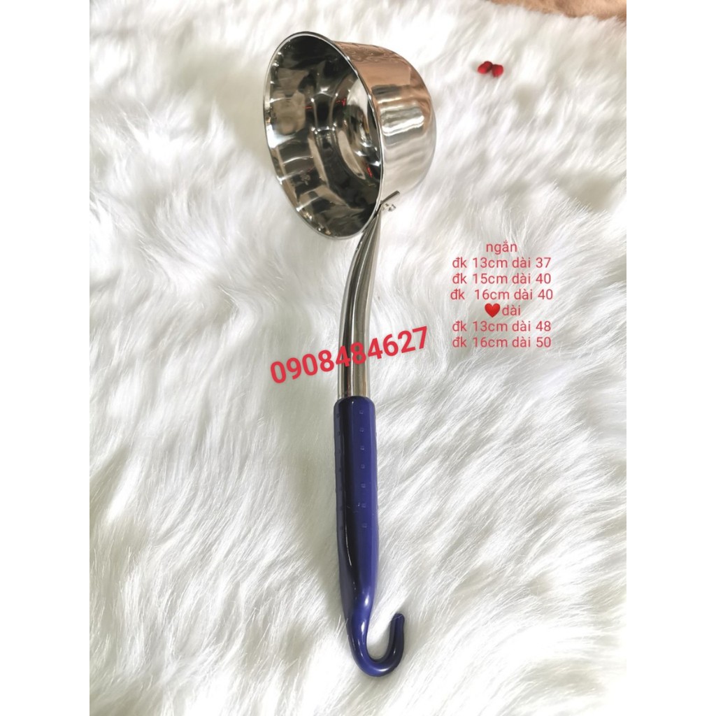 Gáo Múc Nước Lèo Inox Có Vạch Đo Lường
