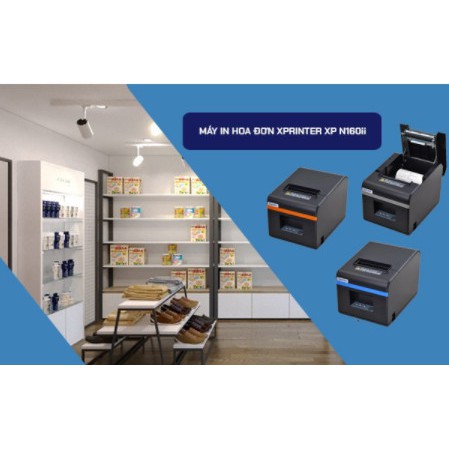 Máy in hóa đơn Xprinter XP-N160II-W ( USB + WIFI ) máy mới hàng chính hãng in qua điện thoại máy tính bảng giá rẻ | BigBuy360 - bigbuy360.vn