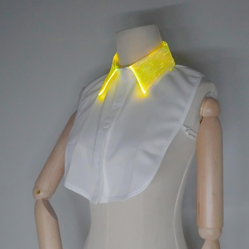 Cổ Áo Sơ Mi Crop Top Có Đèn LED Phát Sáng Nhiều Màu Sắc Dành Cho Nữ