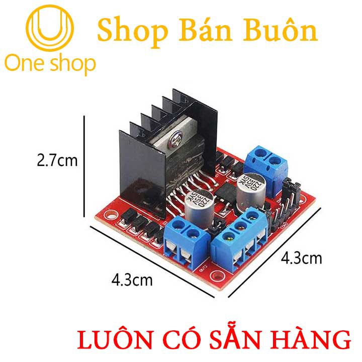 Module Điều Khiển Động Cơ L298 Mạch Cầu H Chất Lượng