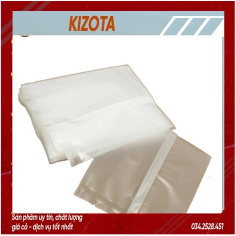 Set 100 túi bánh kẹo trắng mờ, bao bì đựng bánh kẹo, trà hoa - nhiều kích thước-kizota