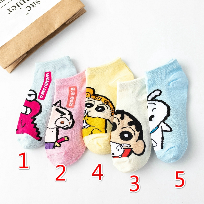 Vớ Cổ Ngắn In Hình Hoạt Hình Dễ Thương Cho Nam Và Nữ