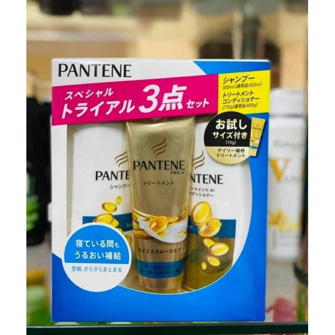 [Chính Hãng] Bộ Dầu Gội Xả Set 3 món Pantene Nhật Bản, Dầu gội Pantene Nhật Bản, Phục hồi hư tổn