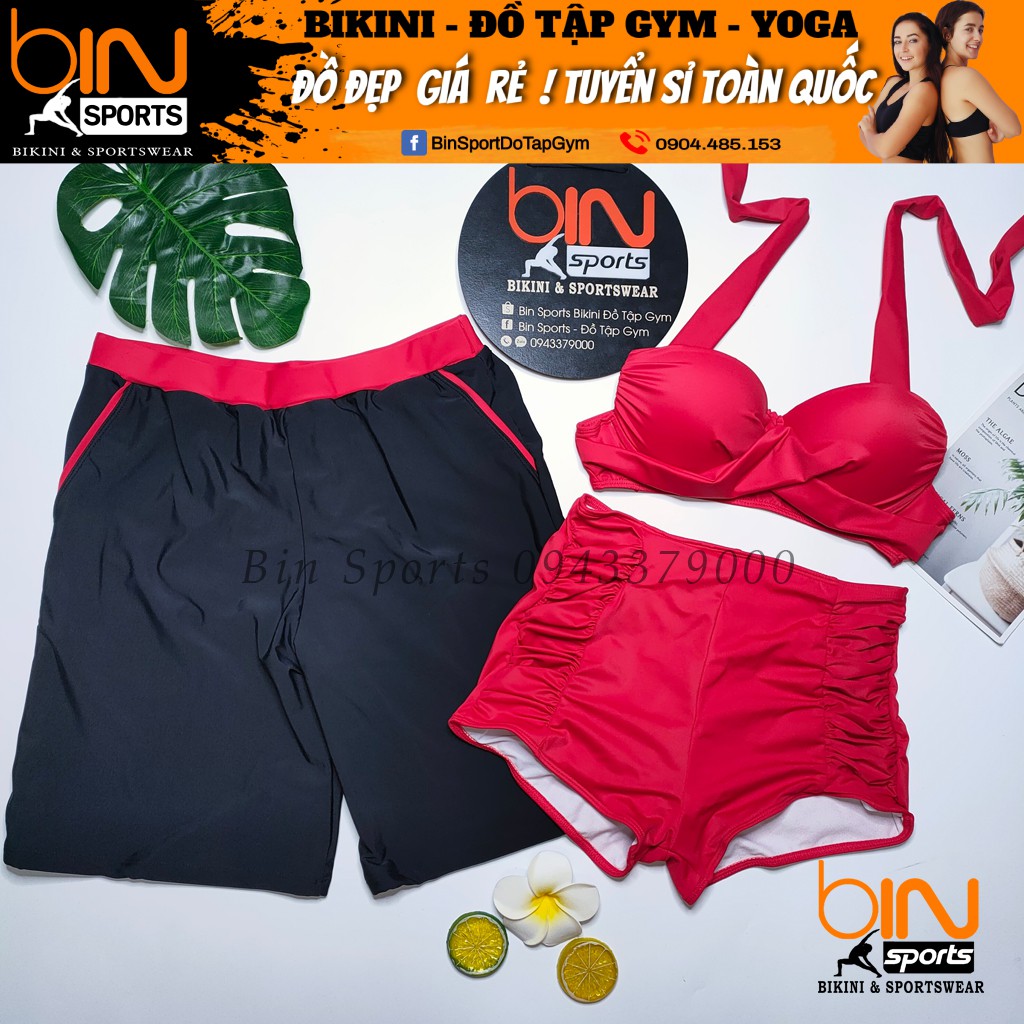 Đồ Bơi Cặp Nam Nữ Mặc Đi Biển Bin Sports CB053
