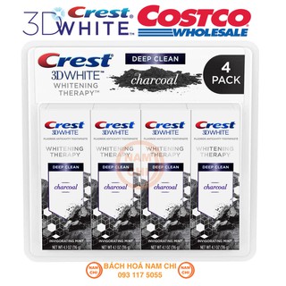 Kem đánh răng crest 3d white whitening therapy deep clean charcoal 116g tinh chất than tre trắng răng