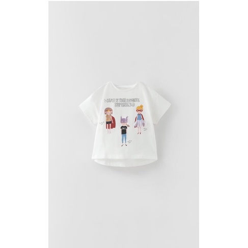 Áo phông cotton các hình bé gái vợt sale