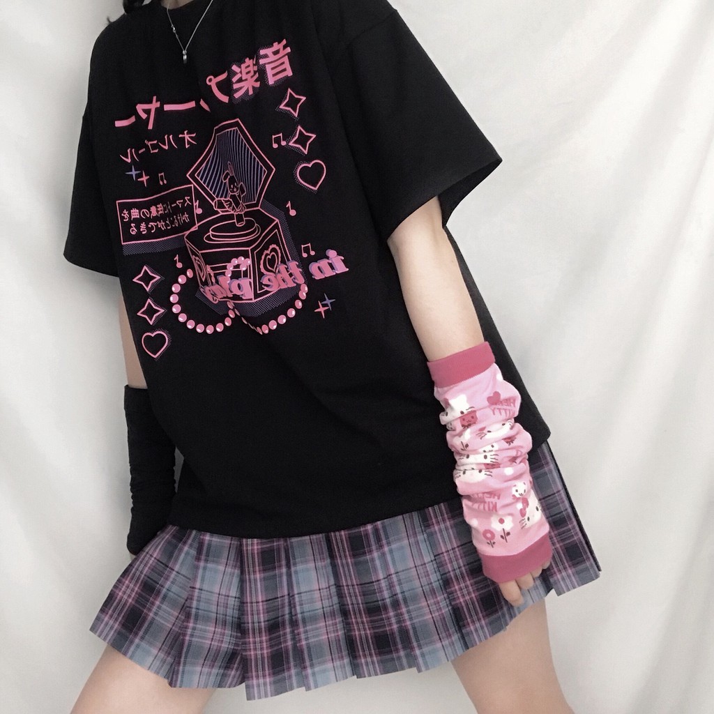 <S-2XL> ÁO THUN FORM RỘNG HÌNH HỘP NHẠC CỦA GẤU SIÊU CUTE - ORDER 10 NGÀY