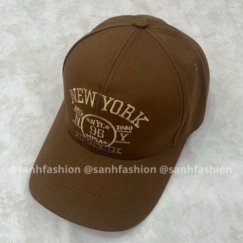 Mũ lưỡi trai thêu hình chữ NewYork 96 Nón kết chất kaki cao cấp thời trang form unisex nam nữ _ SÀNH FASHION