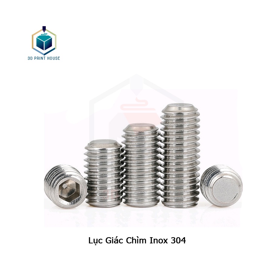 Ốc Lục Giác Chìm Không Đầu Inox 304 DIN916 M3 M4 M5 M6 M8