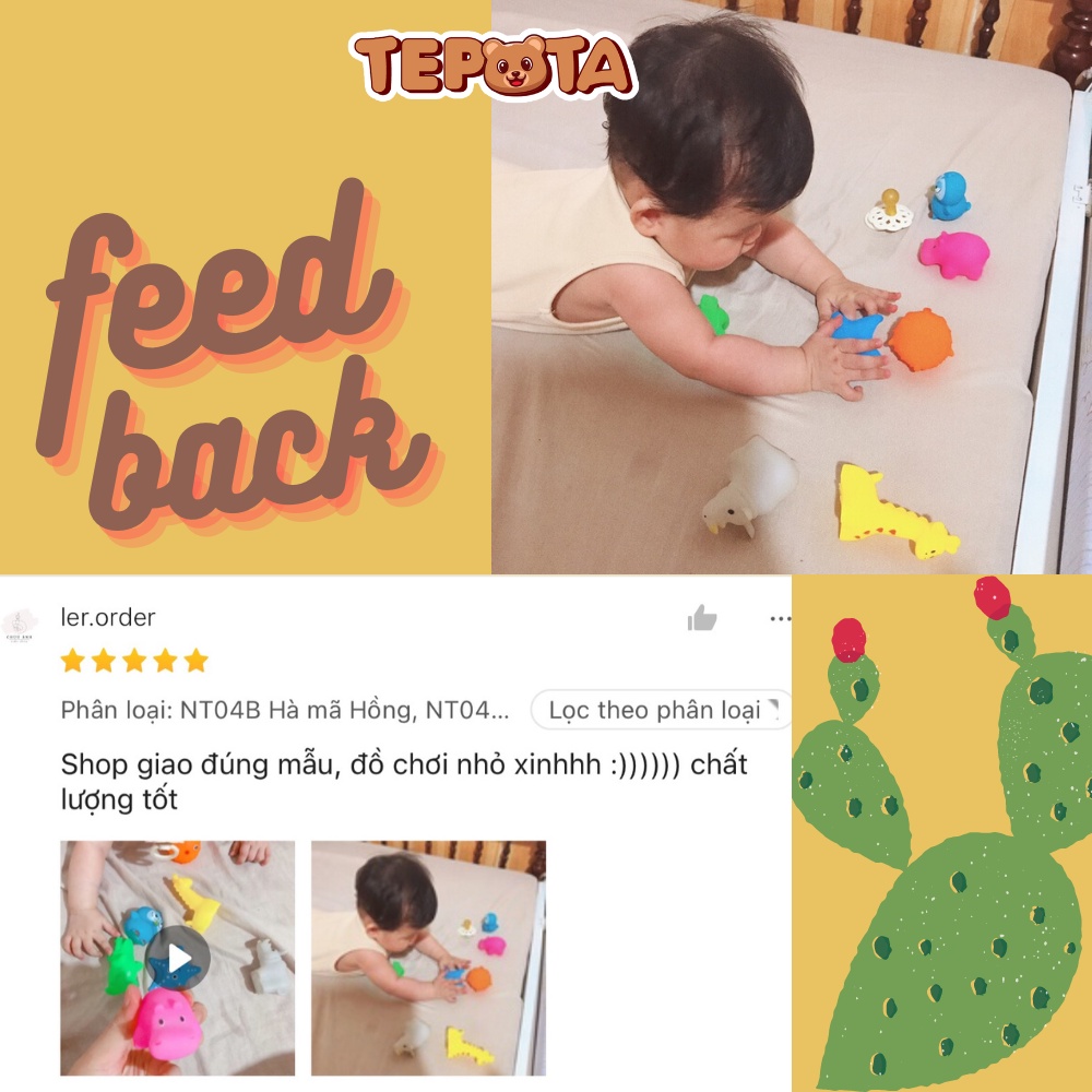 [ TUỲ CHỌN ] Đồ Chơi Nhà Tắm Động Vật Biển Mini Thả Bồn Dễ Thương Cho Bé Nhiều Hình Đáng Yêu Bóp Kêu Chíp NT04B