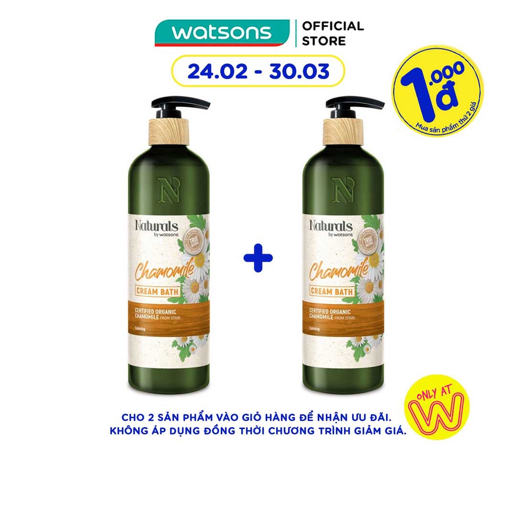 Sữa Tắm Naturals By Watsons True Natural Chamomile Chiết Xuất Hoa Cúc 490ml