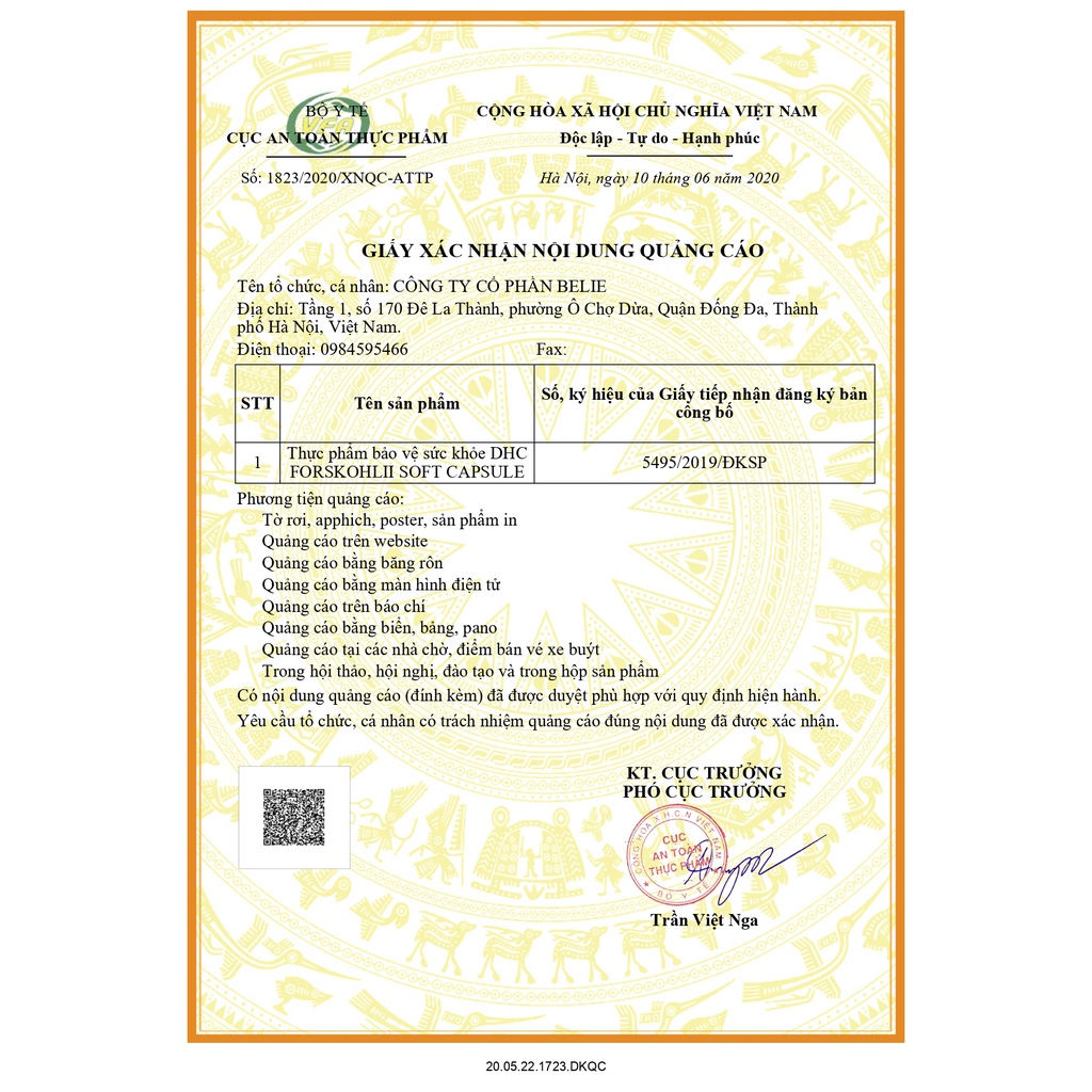 Viên uống giảm cân DHC 30 ngày