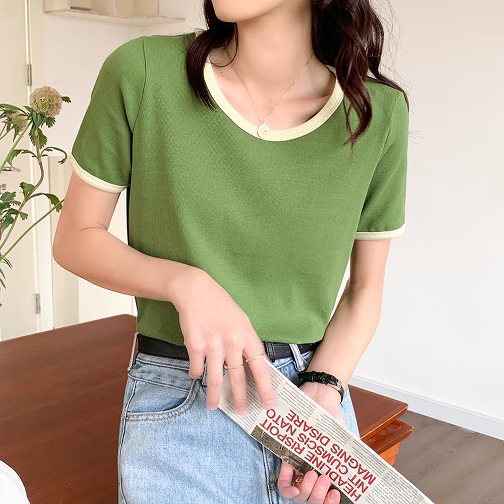 Áo Thun Có Cổ Ngắn Tay Thời Trang Mùa Hè Phong Cách Mới 50538