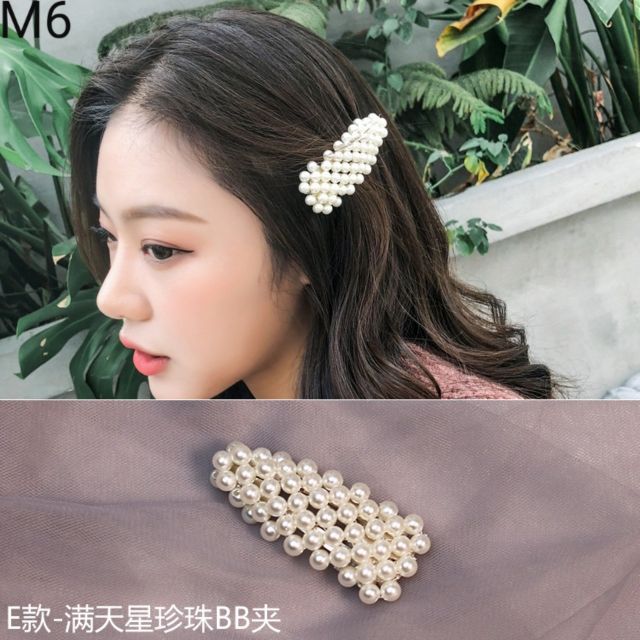 Kẹp tóc mái hot trend đính hạt