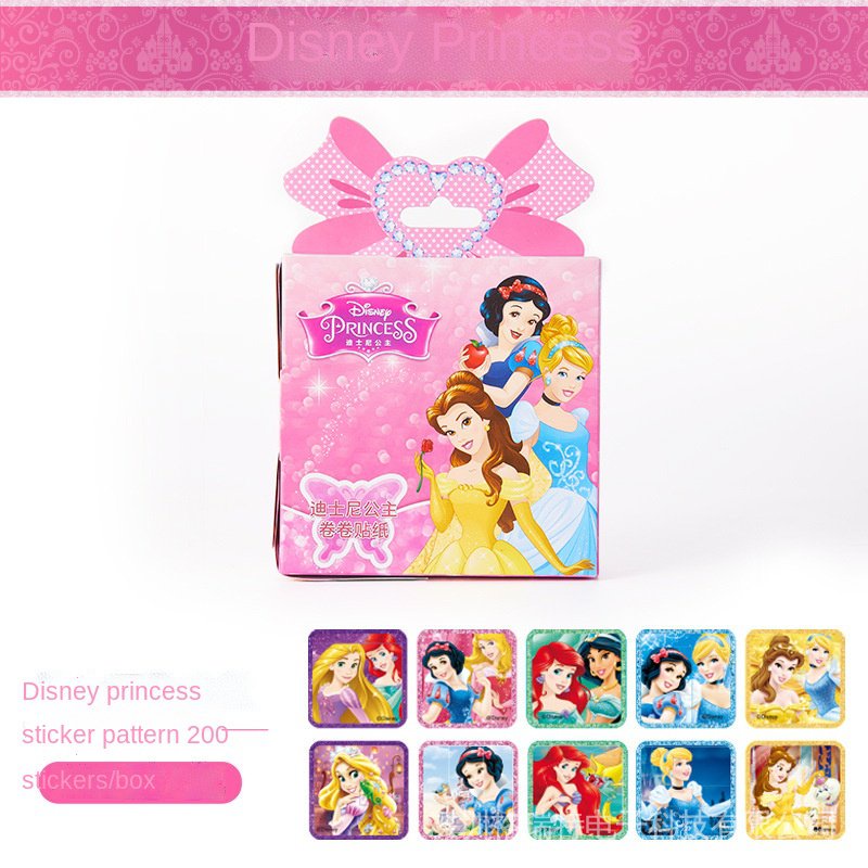 Hộp 200 Sticker Hoạt Hình Disney Frozen 2 Elsa Anna Princess Sofia Car Horse Cho Trẻ Em