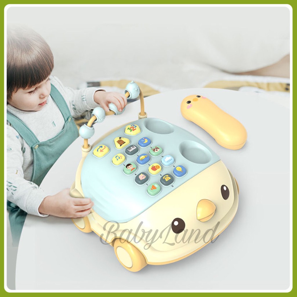 Đồ chơi điện thoại hình gà con có nhiều giai điệu nhạc vui nhộn (có hộp) babyland