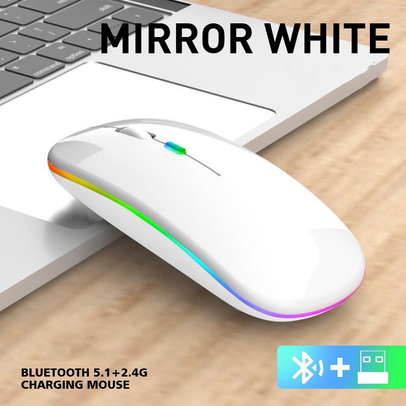 Chuột Không Dây Bluetooth C18.Chuột Máy Tính Bluetooth Không Tiếng Ồn. Sạc bằng Cáp USB và Pin Rất Nhạy
