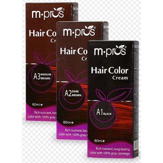 Nhuộm Phủ Bạc 100% Mpros 60ml - A1 (Màu Đen) & A3 (Màu Nâu)