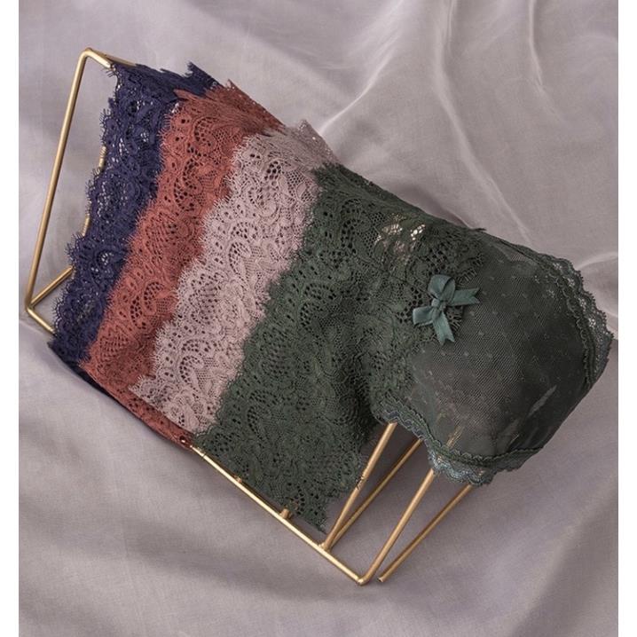 Quần Lót Nữ Cradin Lọt Khe Ren Siêu Sexy Chữ Y Màu Pastel Mềm Mịn Thoải Mái 8009