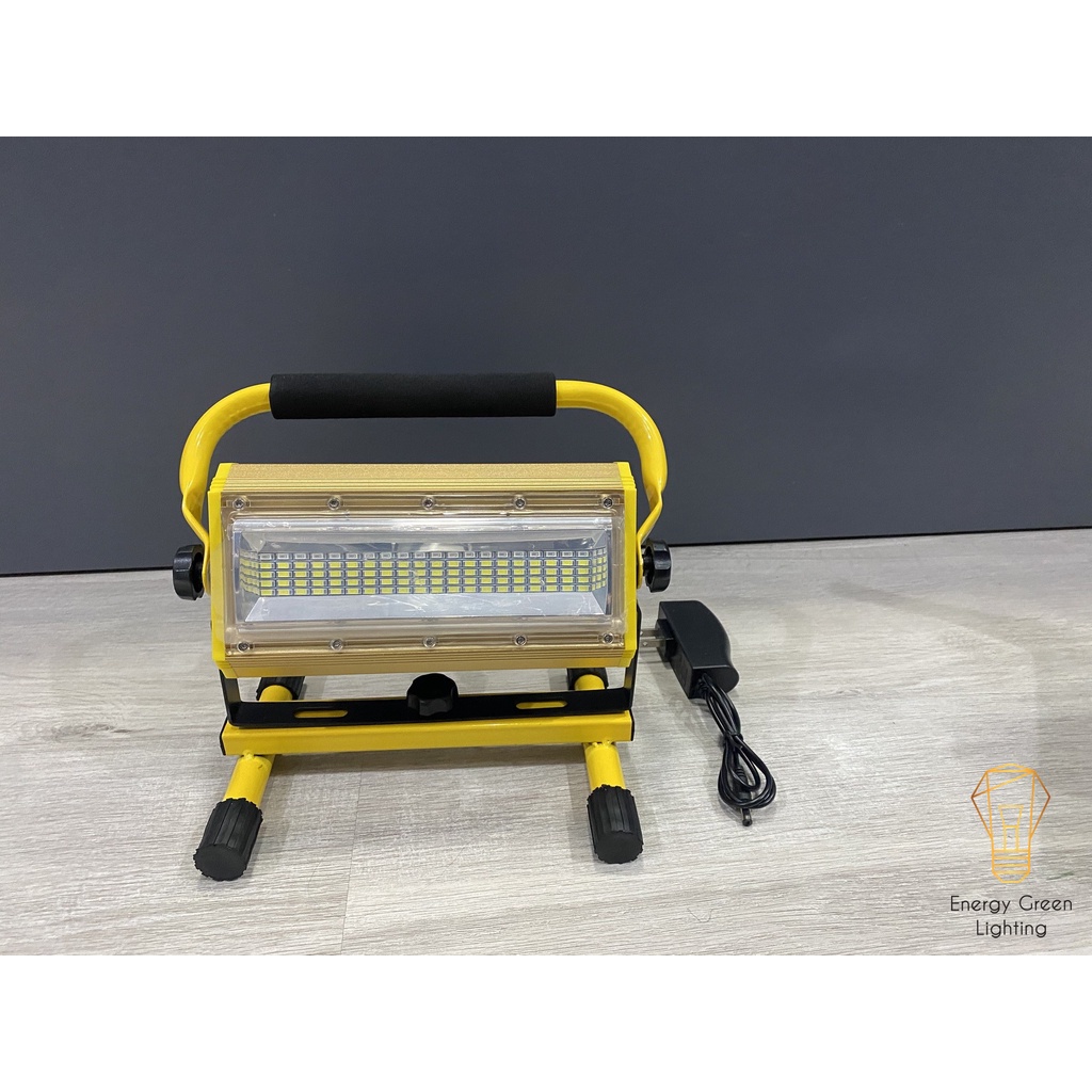 Pha Led Siêu Sáng Di Động Energy Green Lighting 100w Pin Sạc Tích Điện W812 - Dung Lượng Pin Lớn - 4 Chế Độ Sáng