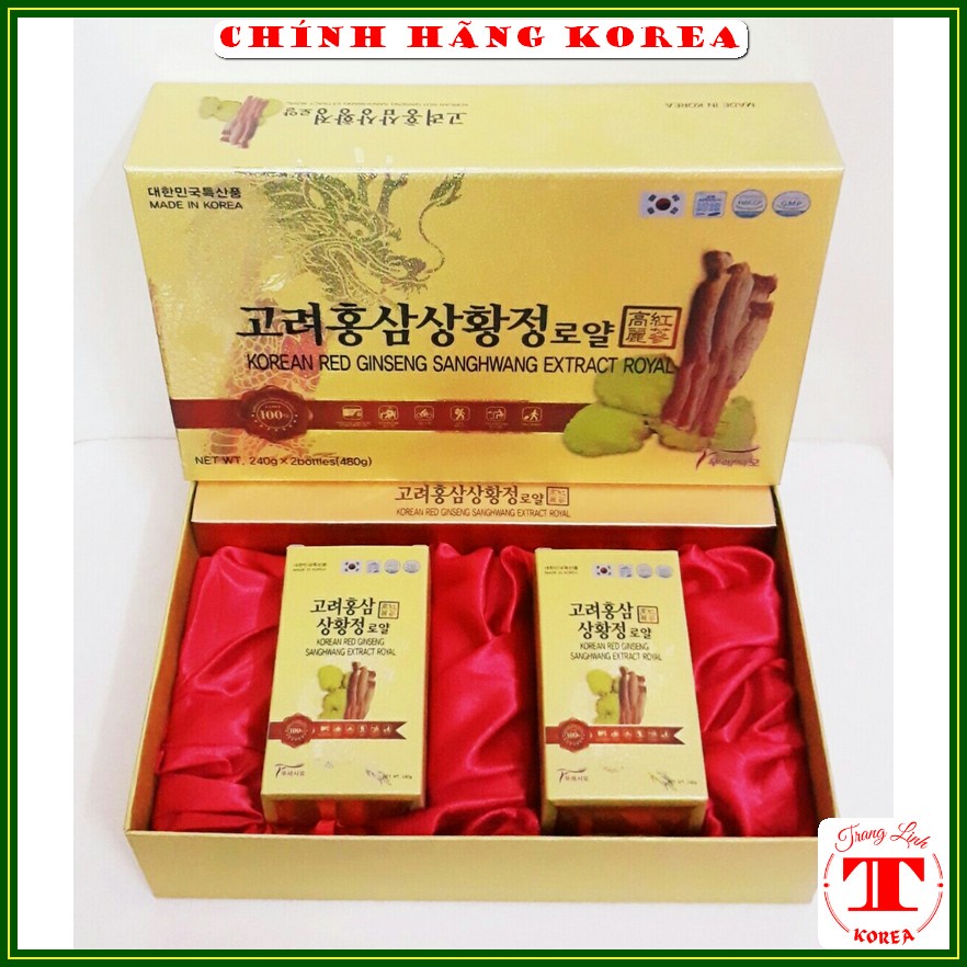 Cao sâm nấm thượng hoàng Sanghwang, hộp 2 lọ - Cao hồng sâm thượng hạng tăng đề kháng, phòng ung thư, u bướu - tranglinh