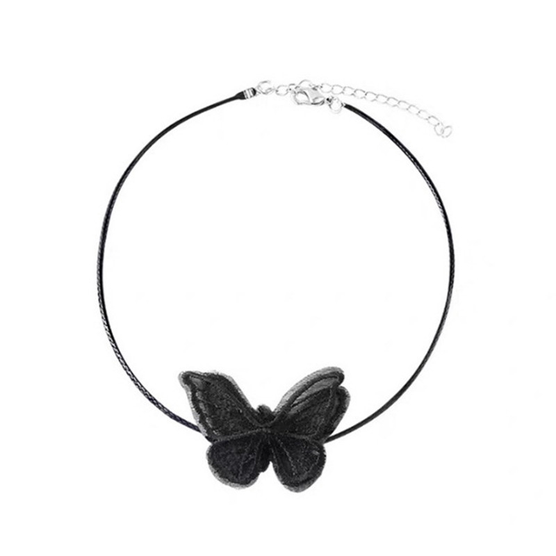 Vòng Cổ Choker Ren Hình Bướm Thời Trang Cho Nữ