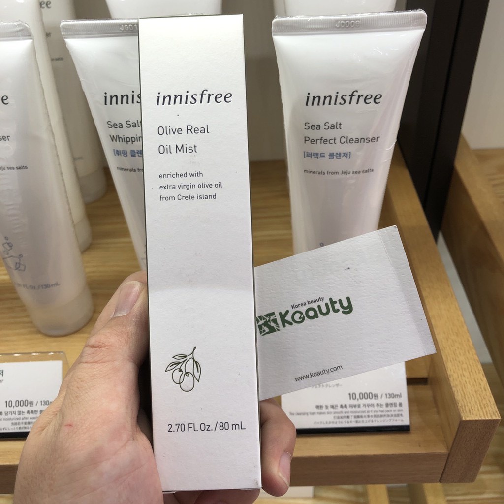 Xịt khoáng dưỡng ẩm từ dầu Olive Innisfree Olive Real Oil Mist 80ml