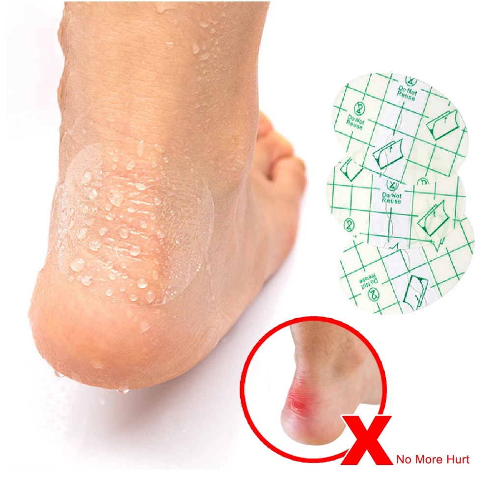 Set 20 miếng dán gót chân chống thấm nước vô hình tiện dụng