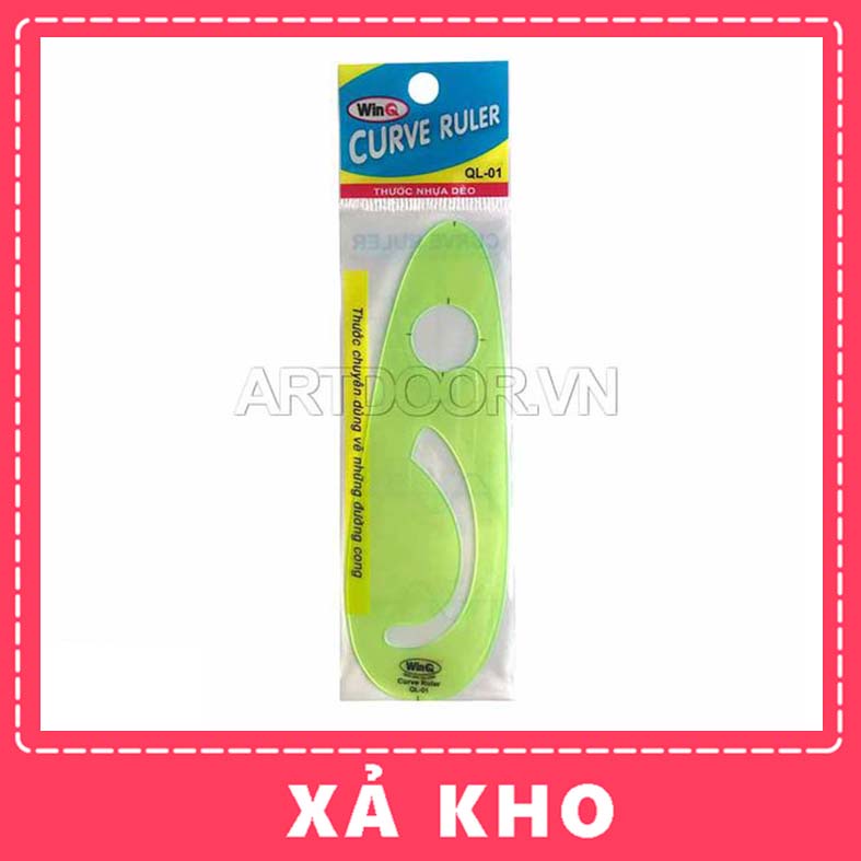 [ARTDOOR] Thước vẽ kỹ thuật WINQ đường Cong (QL01)