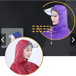 Áo mưa 2 đầu có kính che mặt