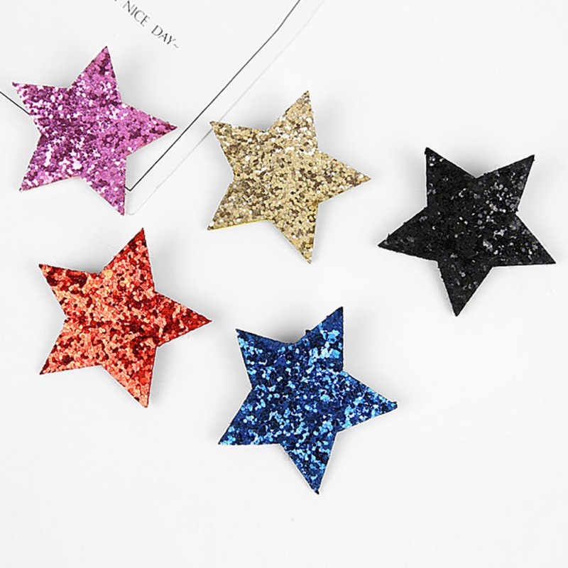 Kẹp tóc ngôi sao kim tuyến dễ thương cho bé gái