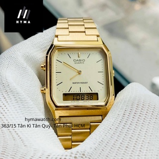 Đồng hồ Unisex chính hãng Casio AQ 230GA-9D Bảo hành 1 năm Hyma watch