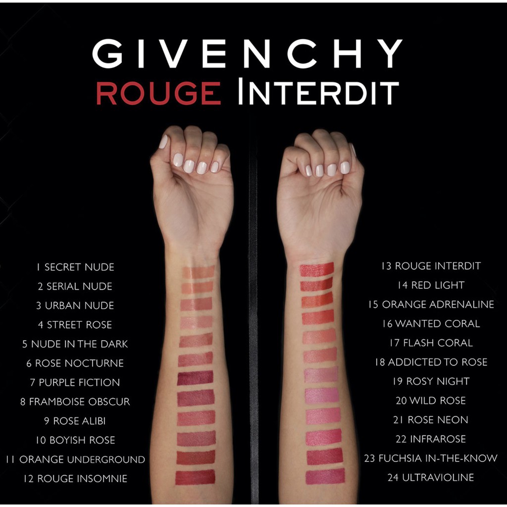 Son dưỡng có màu GIVENCHY 23 Fuchsia Rouge Interdit 1.3G (mini) 👄 23 Fuchsia In-The-Know 👄 - Mẫu thử