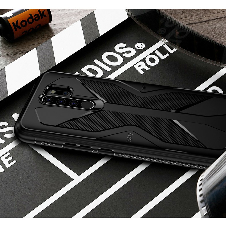 Ốp lưng Xiaomi Redmi Note 11 Plus 5G / Redmi 9 chống sốc vân Carbon Gaming cao cấp