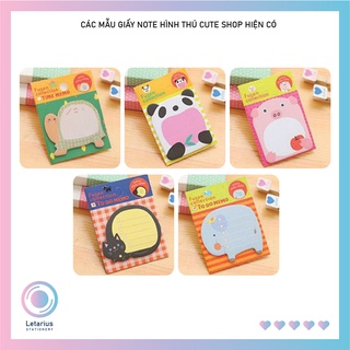 GIẤY NOTE HÌNH THÚ CUTE