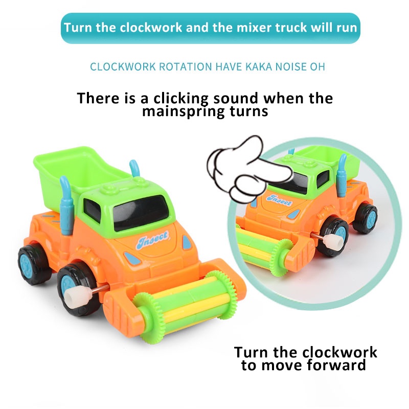 ZHANQI TOYS Đồ chơi xe công trường Zhan Qi Toys hoạt hình dành cho trẻ em