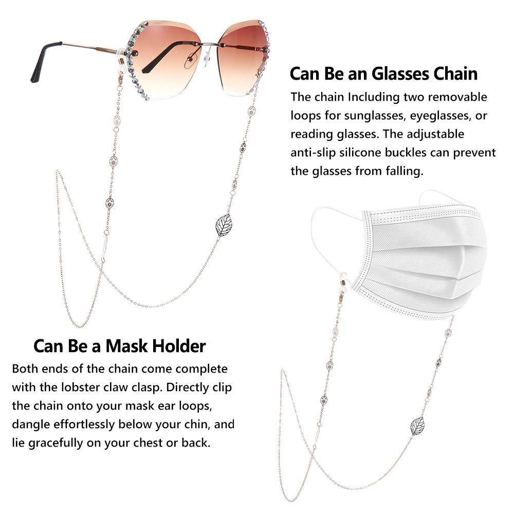 Dây Đeo Giữ Mắt Kính Chống Trượt / Thất Lạc Đính Ngọc Trai Thời Trang Cho Nữ