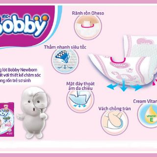 Miếng lót sơ sinh Bobby Newborn1 64 miếng