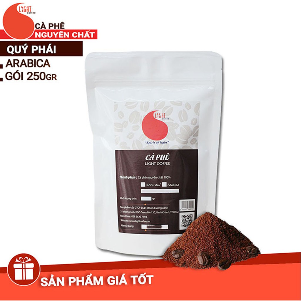 Cà phê bột Arabica Light Coffee 250g