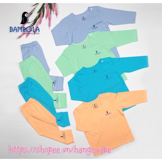 Bộ dài tay Modal (Gỗ sồi) cao cấp BAMBOLA cho bé từ 0M-3 tuổi - Mẫu mới 2019