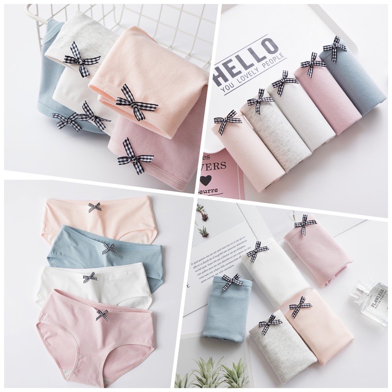 [Che Tên] Quần Lót Nữ Cotton Cao Cấp Nâng Mông Thông Hơi Hoạ Tiết Dễ Thương TOPBRA