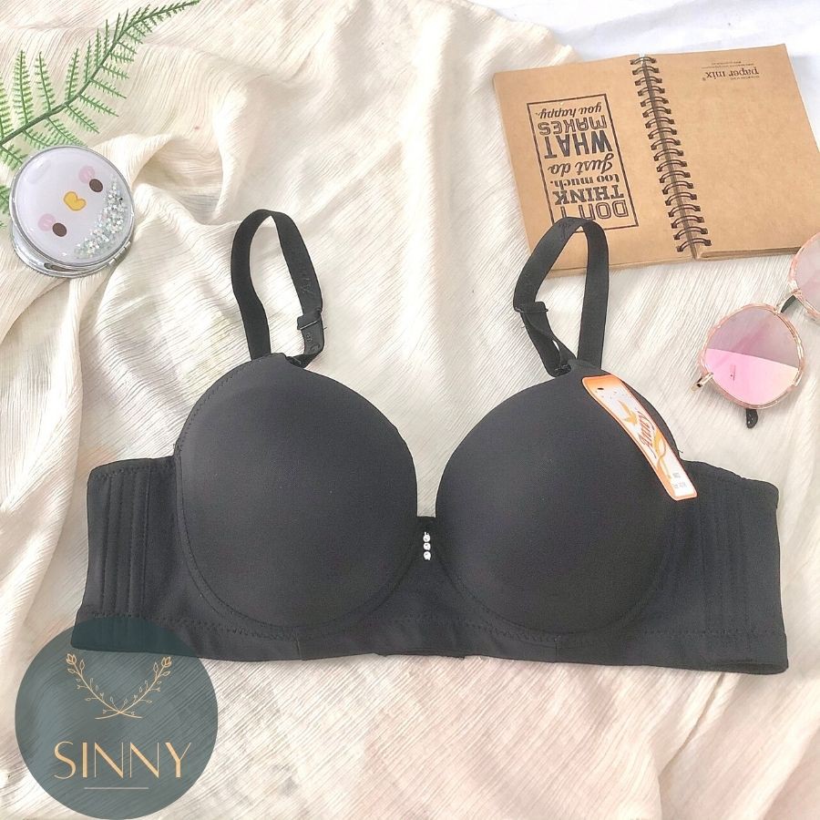Áo lót big size Thái Lan, áo ngực nữ cúp D không mút có gọng bản to chống xệ Anny 8802, Sinny