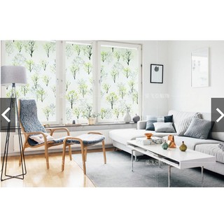 Combo 5m decal dán kính mờ cây xanh khổ 45cm