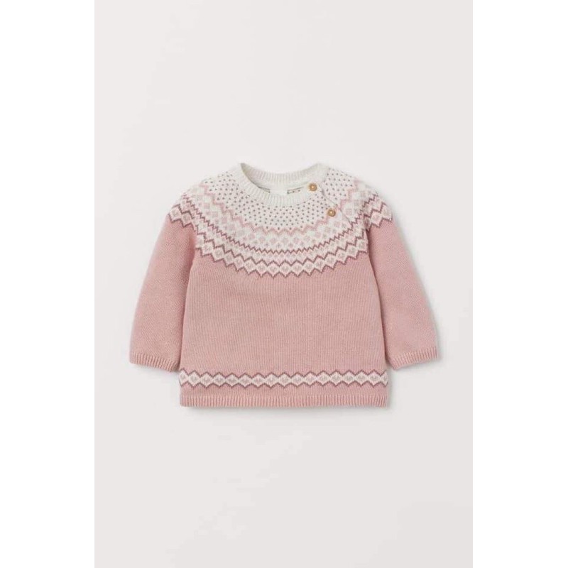 Áo len bé gái size 6-9 Hm