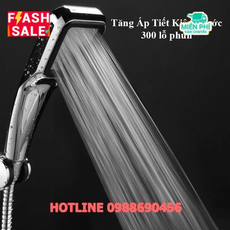 Đầu vòi sen vuông Tăng áp 300 lỗ cao cấp hàng nhập khẩu