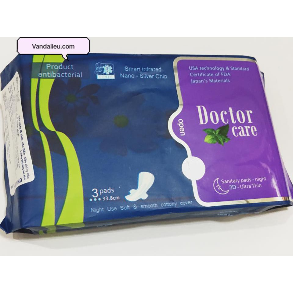 10 gói băng vệ sinh thảo dược doctot care ban đêm