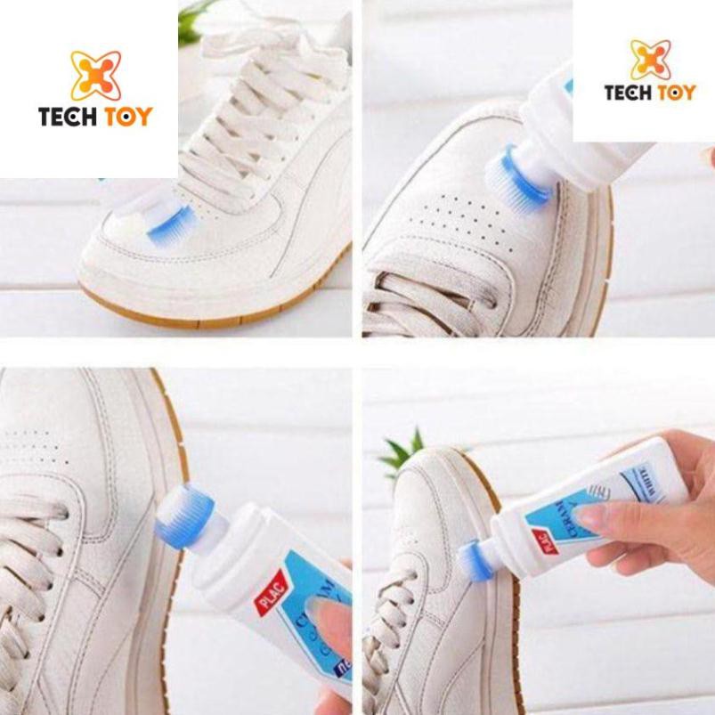 SIÊU RẺ GIÁ SỈ  Chai xịt tẩy trắng giày dép túi xách Plac- có đầu chà ĐÀ NẴNG TECHTOY