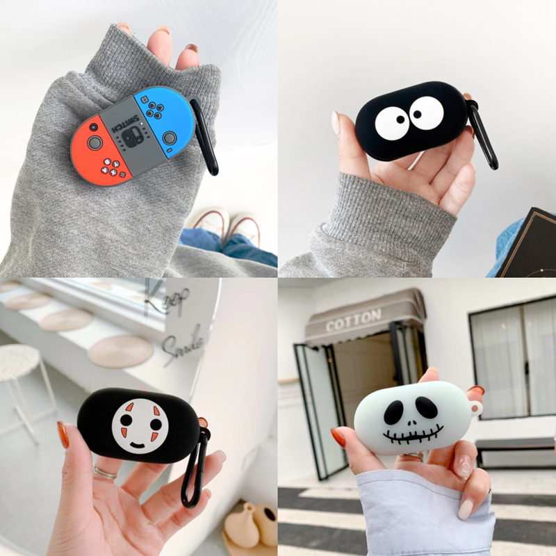 Vỏ bảo vệ hộp sạc tai nghe Samsung Galaxy Buds mềm họa tiết hoạt hình sáng tạo